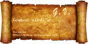 Gombos Virág névjegykártya