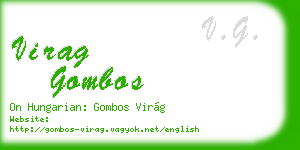 virag gombos business card